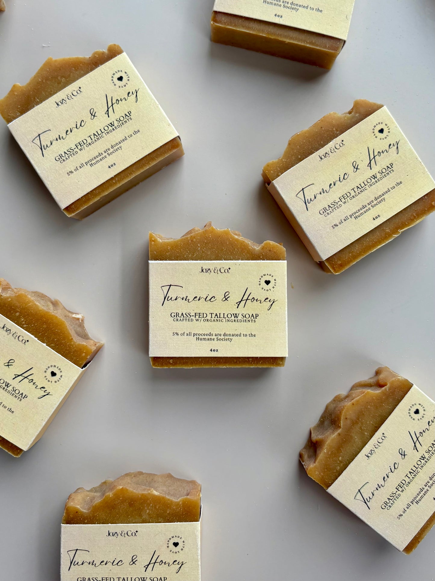 Turmeric & Honey Grass-fed Tallow Soap