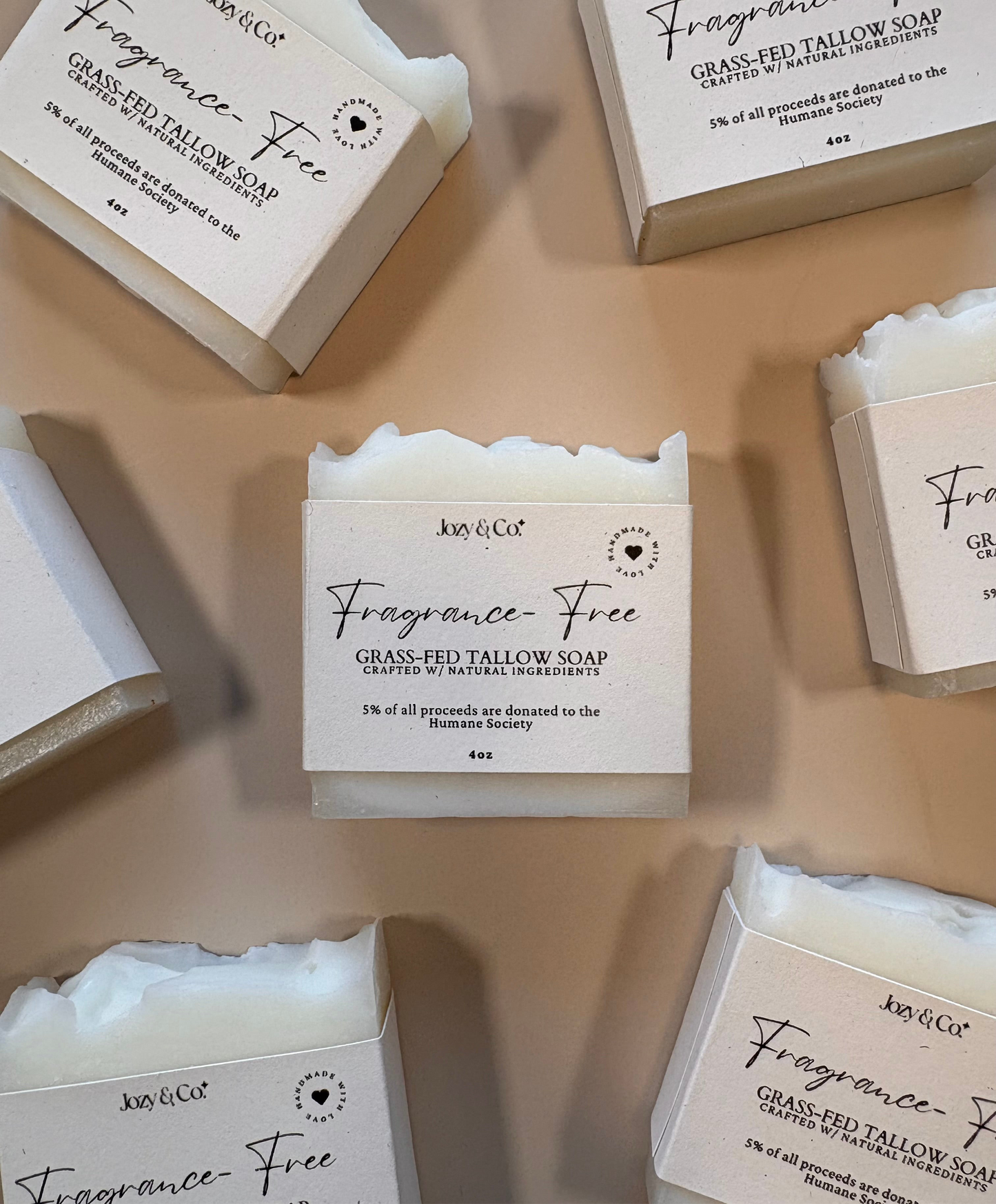 Fragrance-Free Grass-fed Tallow Soap