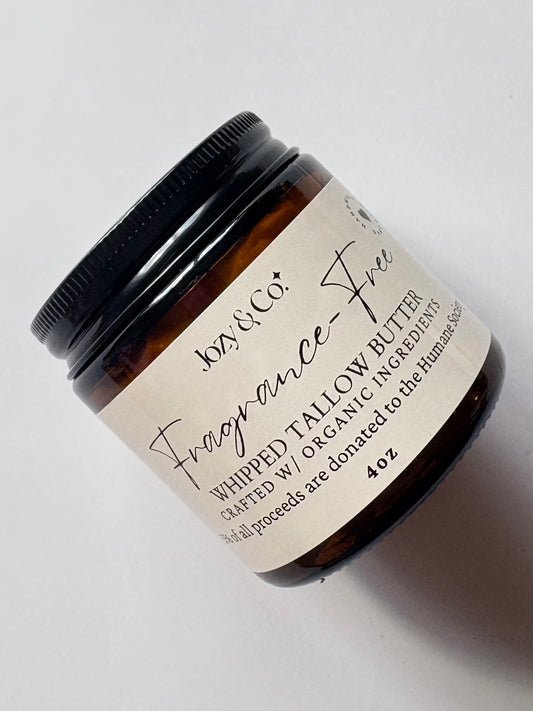 Fragrance-Free Whipped Tallow Butter