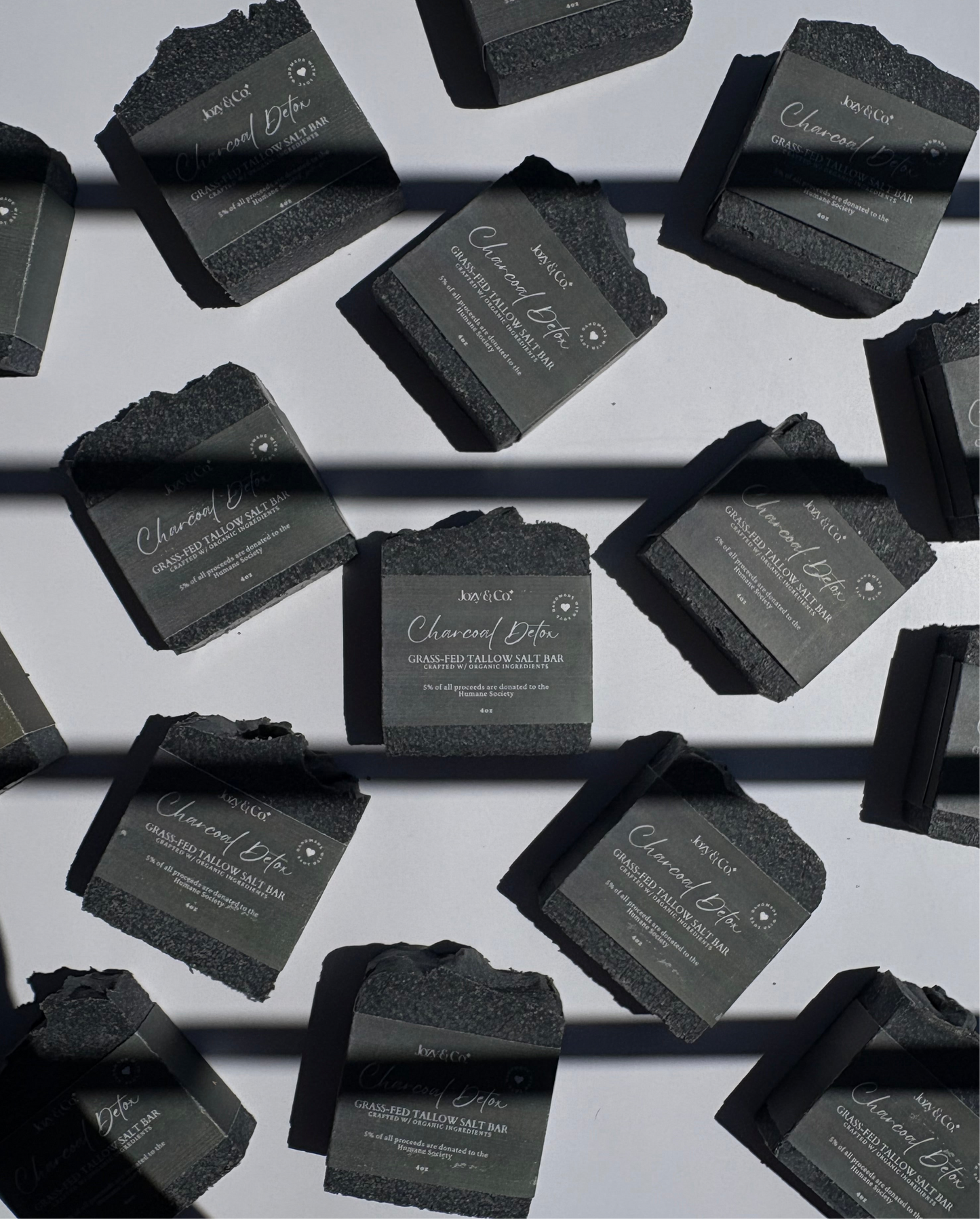 Charcoal Detox Grass-fed Tallow Salt Bar
