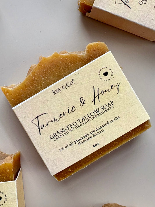 Turmeric & Honey Grass-fed Tallow Soap