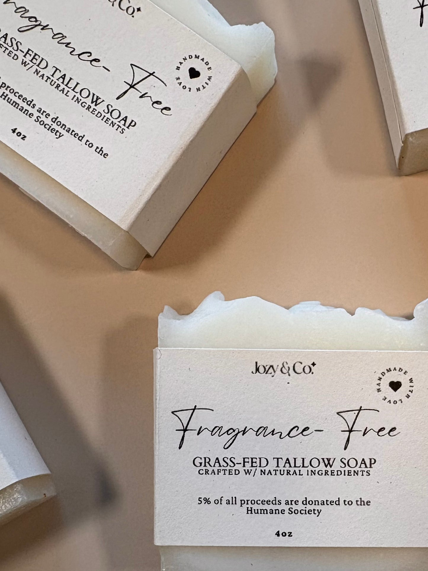 Fragrance-Free Grass-fed Tallow Soap