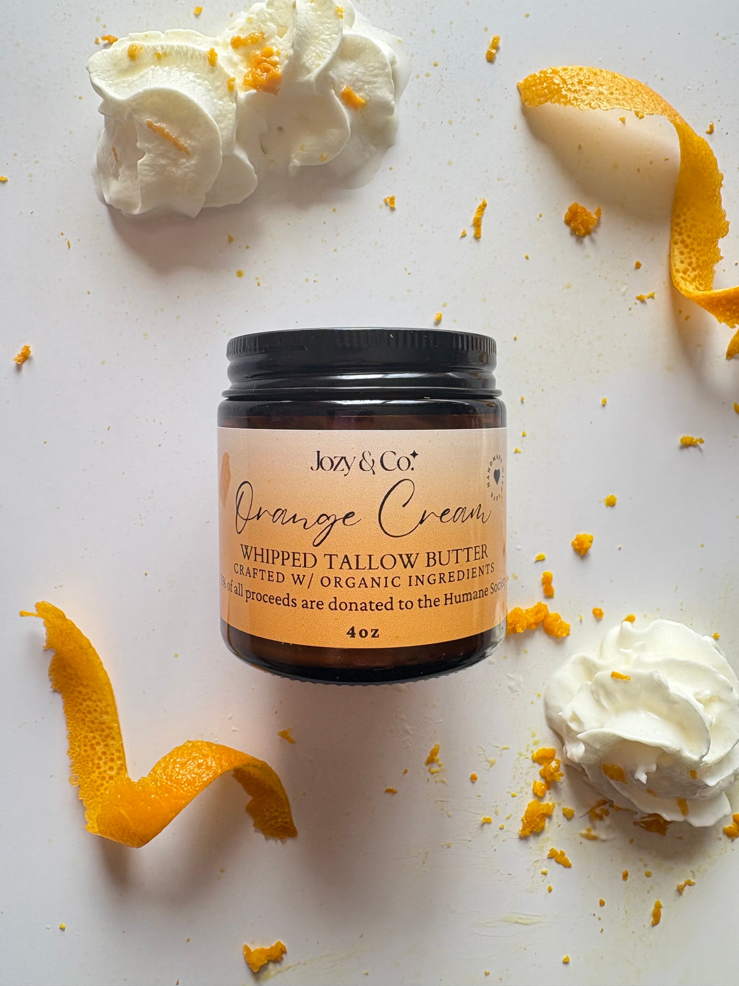 Orange Cream Whipped Tallow Butter
