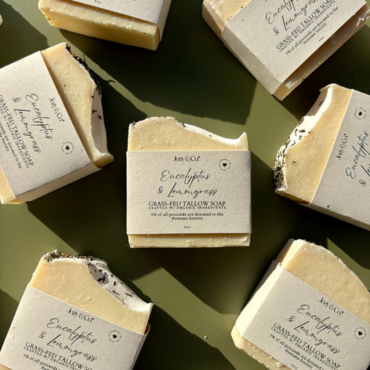 Eucalyptus & Lemongrass Grass-fed Tallow Soap