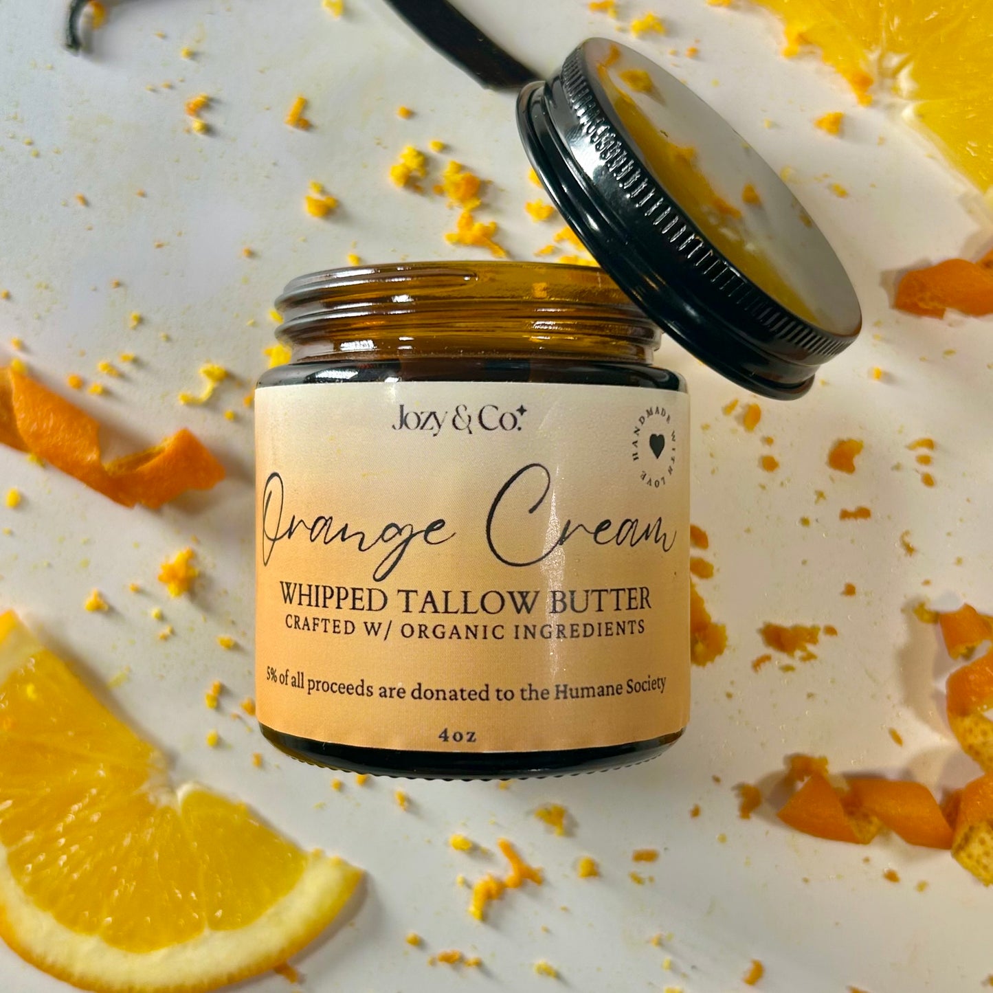 Orange Cream Whipped Tallow Butter