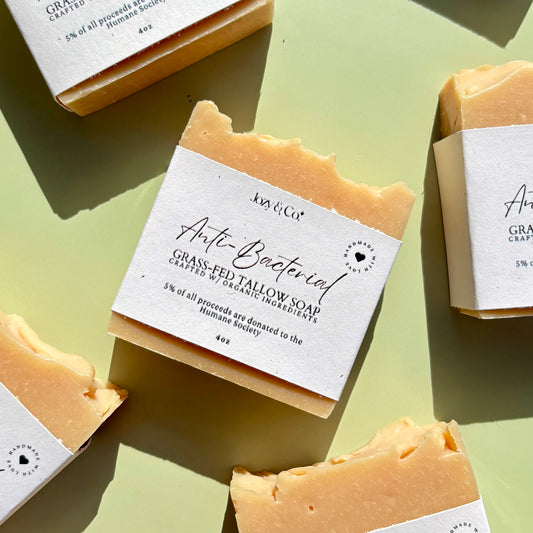 Anti-Bacterial Tea Tree & Neem Oil Grass-fed Tallow Soap