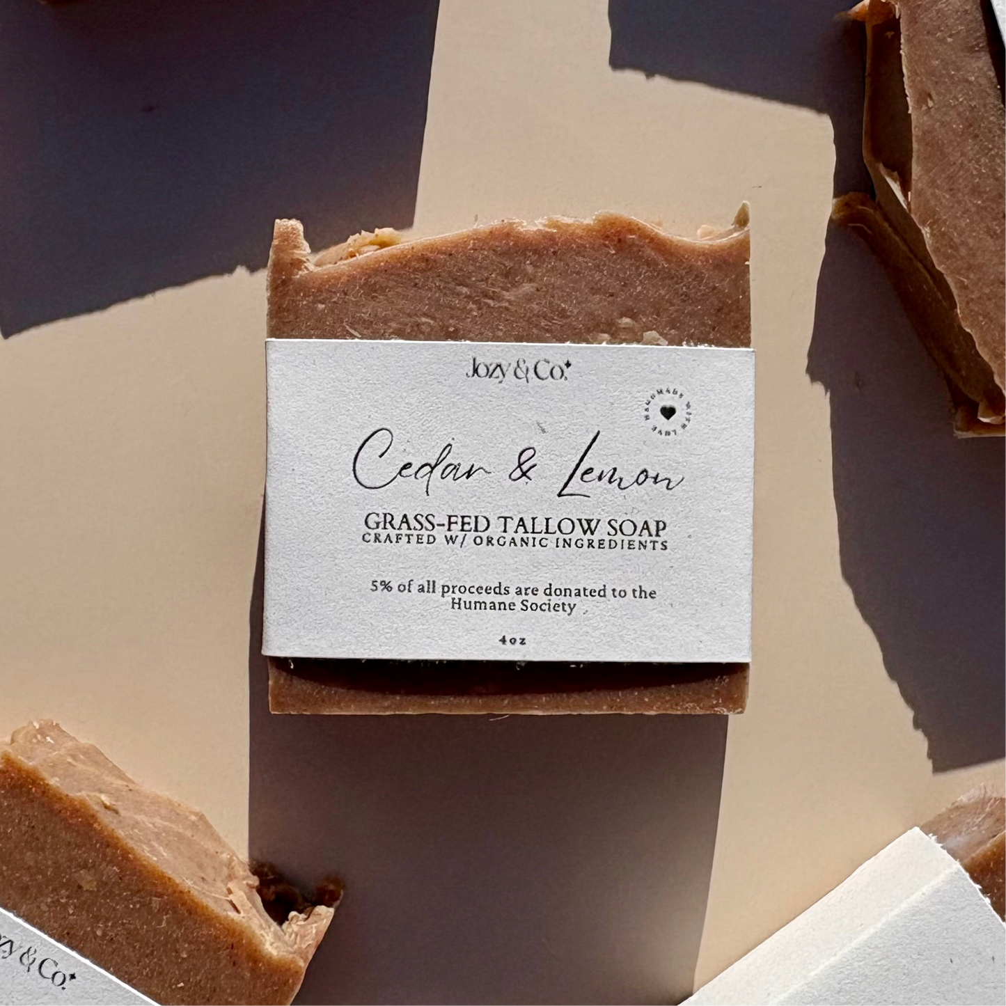 Cedar & Lemon Grass-fed Tallow Soap
