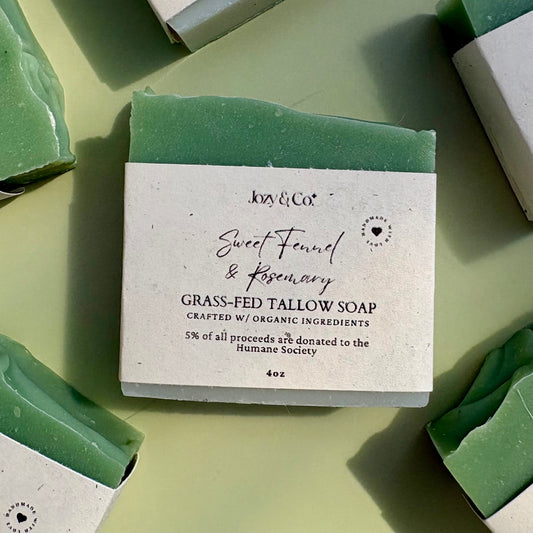Sweet Fennel & Rosemary Grass-fed Tallow Soap