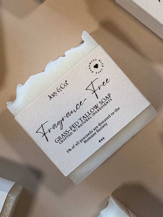 Fragrance-Free Grass-fed Tallow Soap
