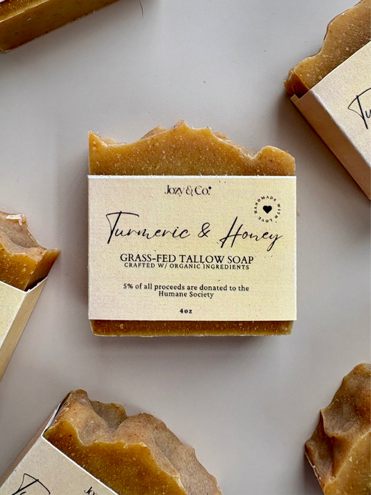 Turmeric & Honey Grass-fed Tallow Soap
