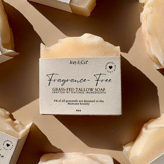 Fragrance-Free Grass-fed Tallow Soap