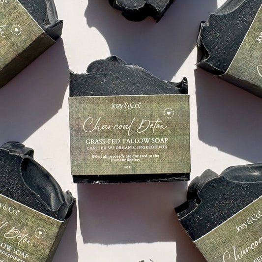 Charcoal Detox Grass-fed Tallow Soap