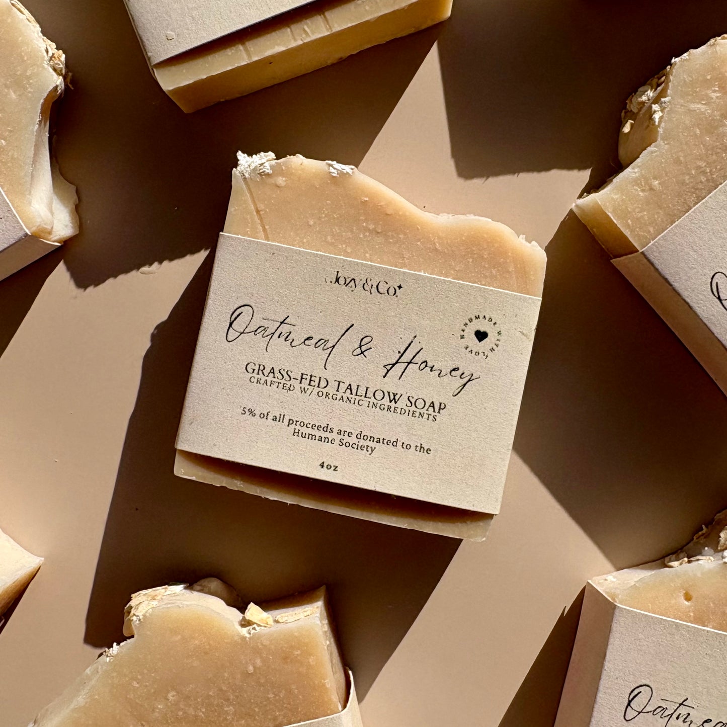 Oatmeal & Honey Grass-fed Tallow Soap