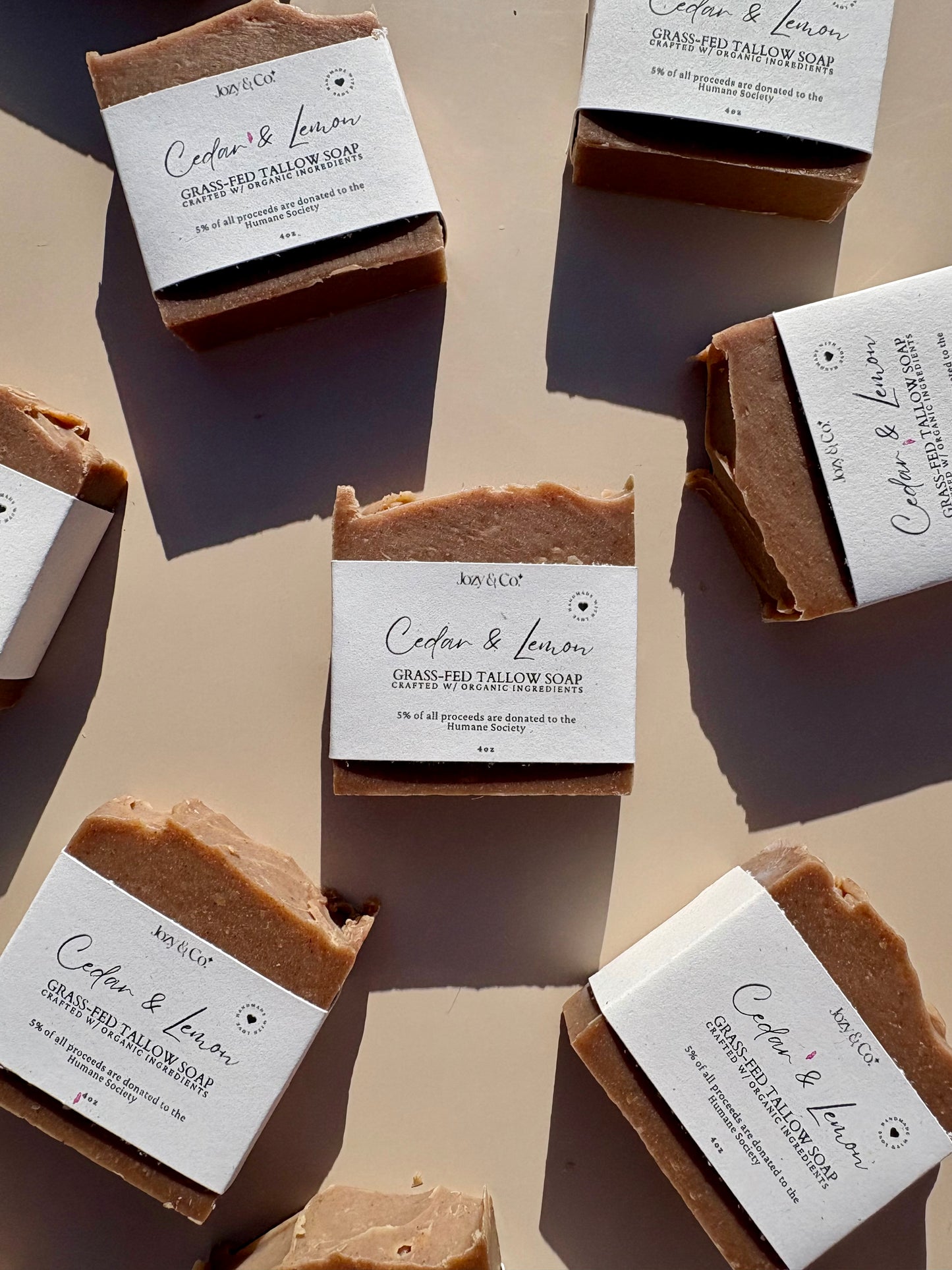 Cedar & Lemon Grass-fed Tallow Soap