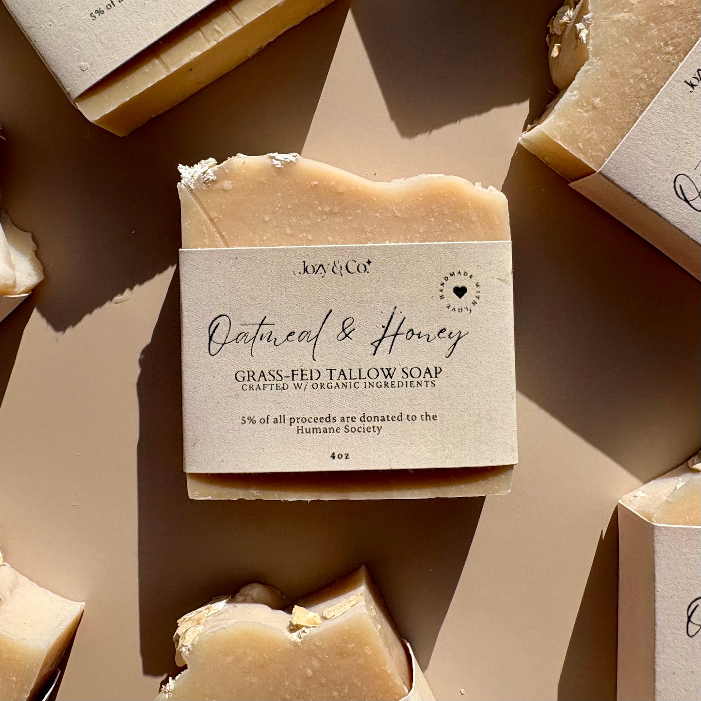 Oatmeal & Honey Grass-fed Tallow Soap