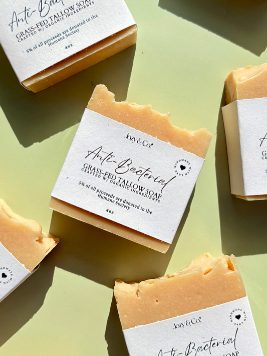 Anti-Bacterial Tea Tree & Neem Oil Grass-fed Tallow Soap